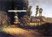 Jozef Szermentowski Cottage road oil painting reproduction